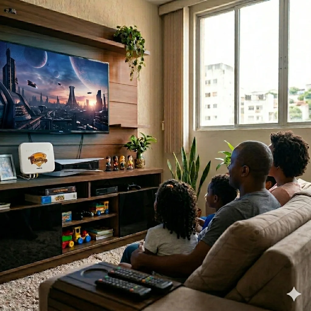 Assistindo filme em 4K na internet Fibertoop