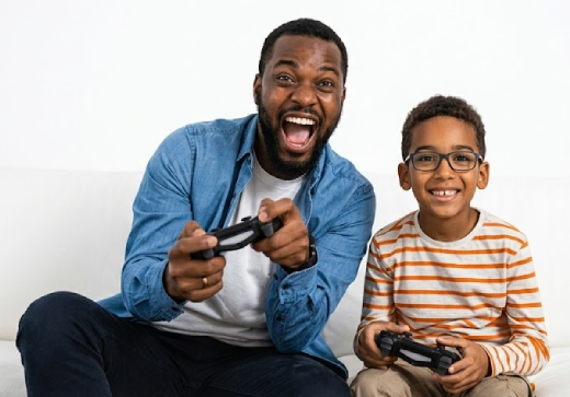 Dois amigos compartilhando conexão de internet Fibertoop